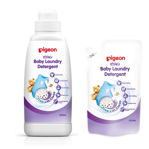 Pigeon 500ml & 450ml Refill Baby Laundry Detergent Liquid