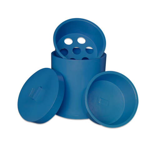 4pc AgBoss Horse Grazer Feed Bin Hay And Water Inserts With Lid Teal