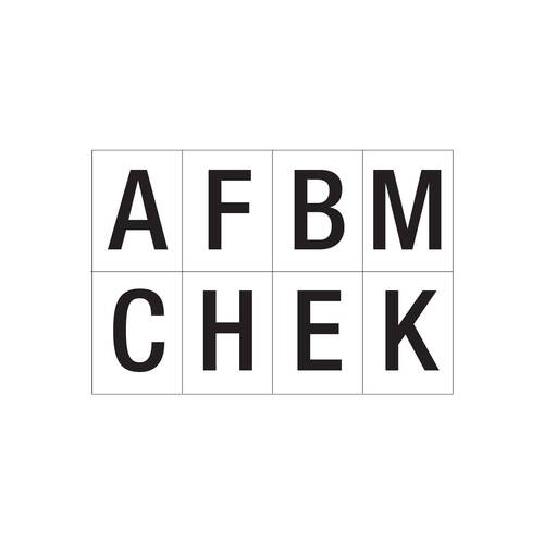 24pc AgBoss Dressage Arena Marker Letters 'AFBMCHEK' Equestrian Set 25cm Black