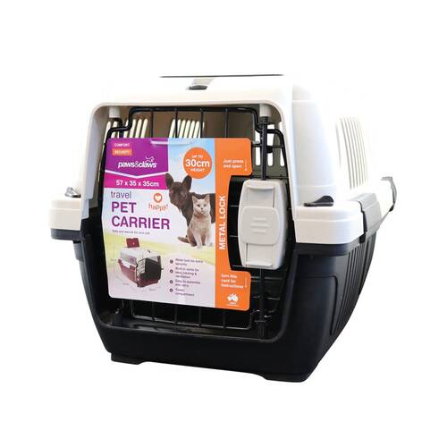 Paws & Claws Deluxe Pet Carrier w/Lock - Small