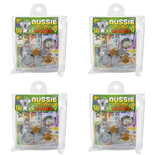 4PK Edi Kmart Play Money Aussie Pretend Cashier/Banker Fun Toy 3y+
