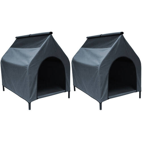 2PK Paws & Claws Elevated Dog House - XL