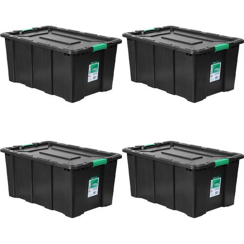 4PK Boxsweden Eco Storage Heavy Duty Box 100L 75.5X51X38.5cm