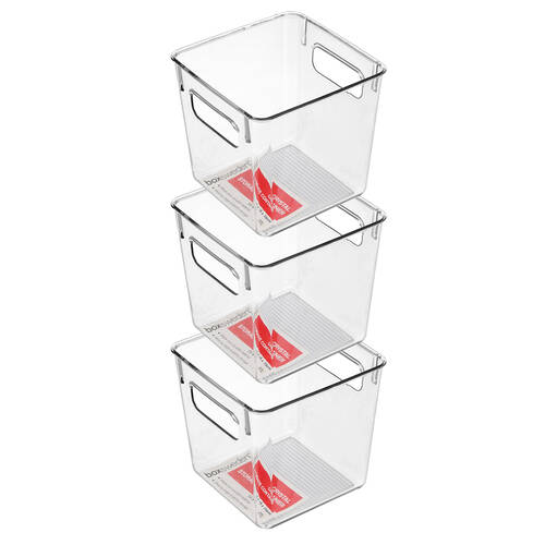 3x Boxsweden Crystal Square Storage Container - Small