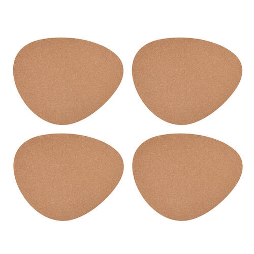 4pc Mikasa Pebble-Shaped Cork Table Placemats, Natural