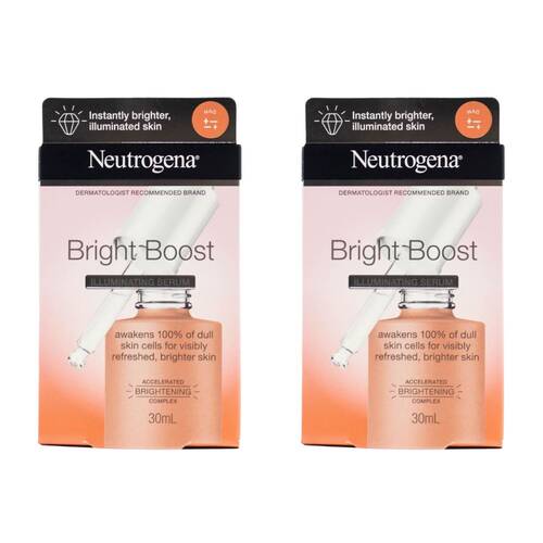 2PK Neutrogena 30ml Illuminating Serum Bright Boost Skin Care