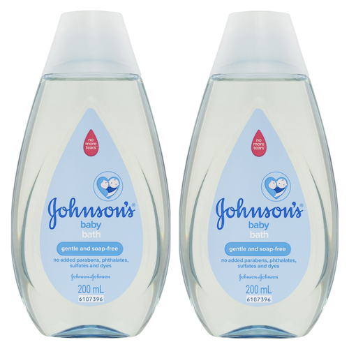 6PK Johnson's Baby Bath Gentle And Soap Free Liquid Bottle 200ml