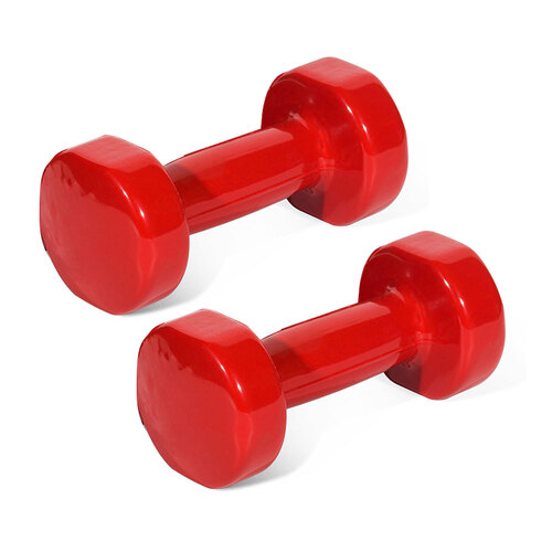 2PK Vinyl Dipped Weighted Dumbbell 3kg Home Gym Workout Set