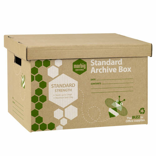 1 Pack Marbig Standard Archive Box w/ Lid
