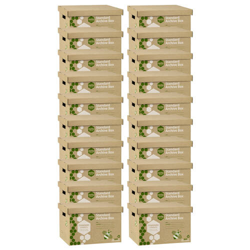 20x Marbig Standard Archive Box w/ Lid