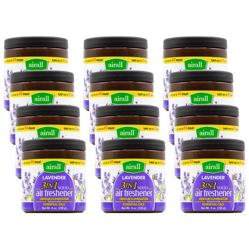 12PK Airall 3in1 Air Freshener w/ Essential Oils - Lavender