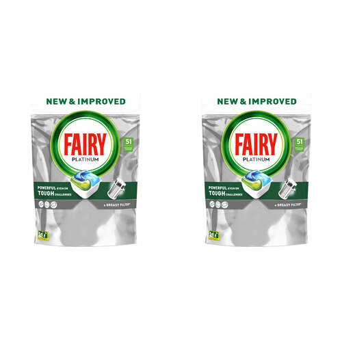 2PK 51pc Fairy All In 1 Dishwashing Cleaning Tablets 