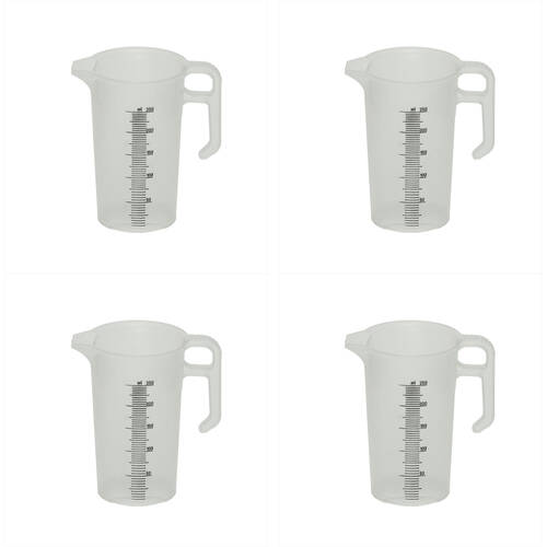 4PK AgBoss PourMaxx Chemical Resistant Industrial Measuring Jug 250ml