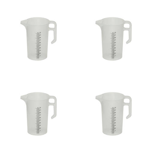 4PK AgBoss PourMaxx Chemical Resistant Industrial Measuring Jug 500ml