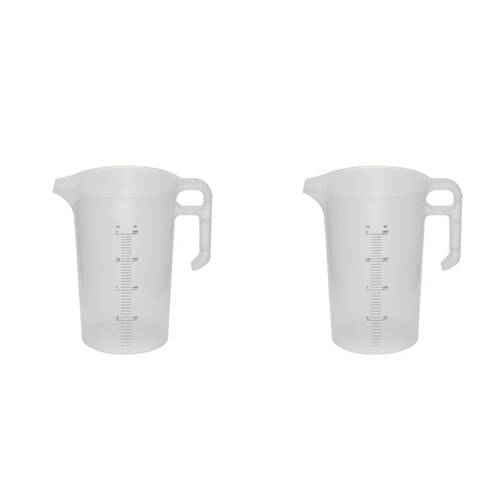 2PK AgBoss PourMaxx Chemical Resistant Industrial Measuring Jug 2L