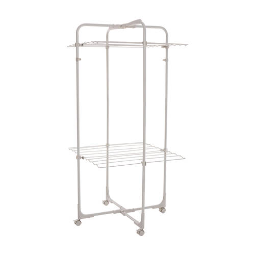 Hills 13M 2 Tier Double Decker Mobile Tower Clothes Airer w/ 44 Hook Slots
