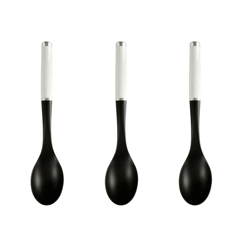 3PK KitchenAid Basting Spoon Nylon Cooking Utensil 13cm - White