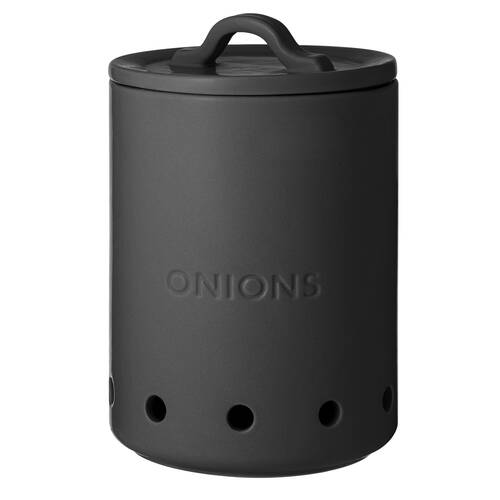 Ladelle Essentials Onion Vault Food Saver 21.5cm - Charcoal