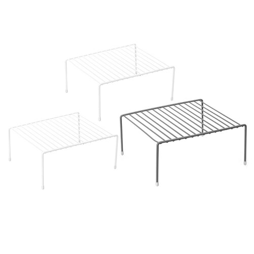 3PK Boxsweden Wire Elevated Storage Rack 31X26X13.5cm Assorted