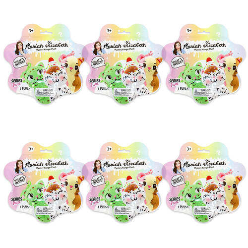 6PK Moriah Elizabeth Mystery Hanger Plush Toy S2 - Assorted 3y+