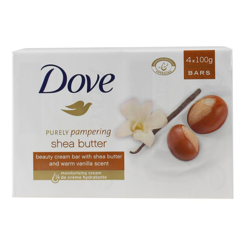 4x Dove 100g Beauty Cream Soap - Bars Shea Butter
