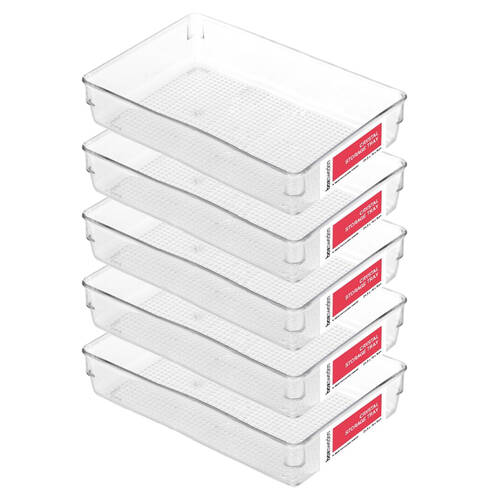 5x Boxsweden Crystal Storage Tray - Medium