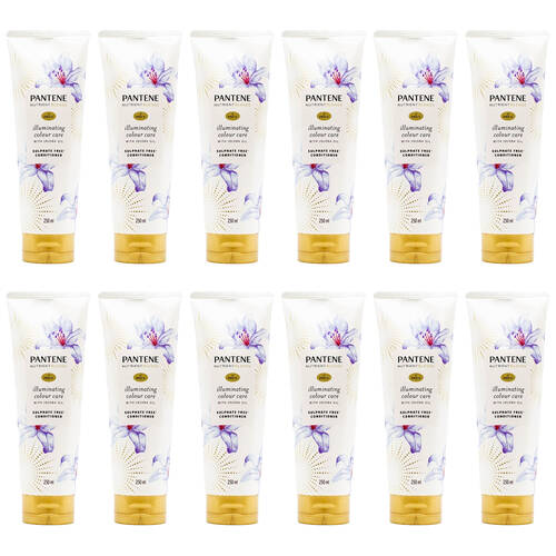 12PK Pantene 250ml Conditioner Pro V Illuminating Colour Care w/ Jojoba Oil