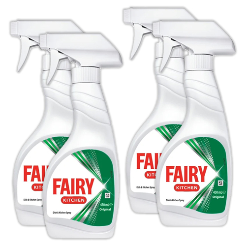 4PK Fairy Kitchen Dish & Kitchen Cleaning Spray Original 450ml