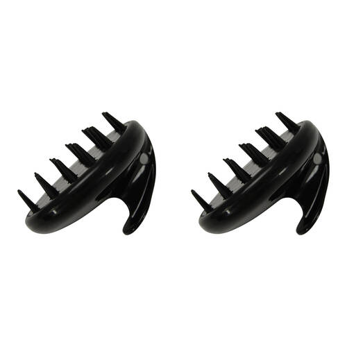 2PK Annabel Trends Mens Scalp Massager 9x7.5cm - Black