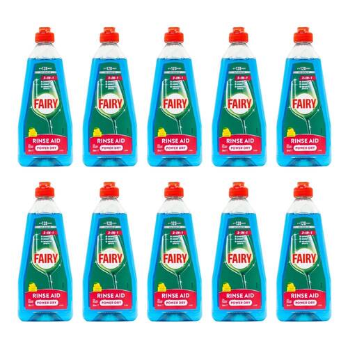 10PK Fairy 360ml Rinse Aid 3-in-1 Power Dry Dish Cleaner Lemon