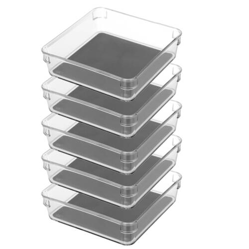 5x Boxsweden Crystal Storage Non-Slip Tray - Small
