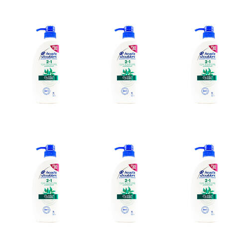 6PK Head & Shoulders 550ml Shampoo & Conditioner 2in1 Itchy Scalp Care