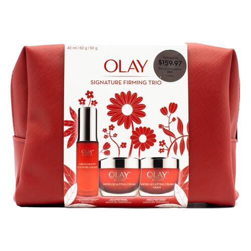 3pc Olay Gift Bag Signature Firming Trio Women Skin Care Set