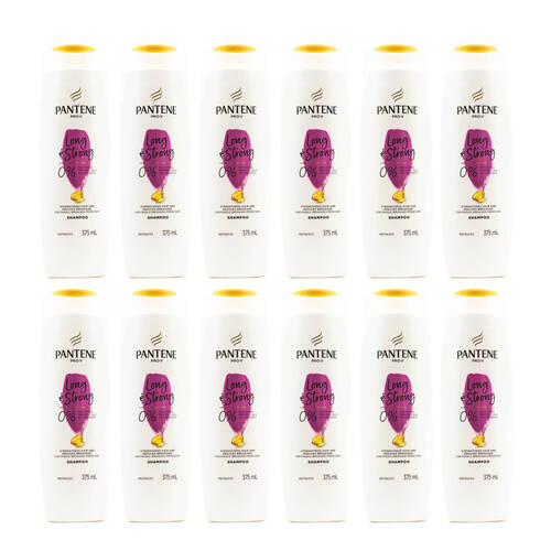 12PK Pantene Pro V Long & Strong Hair Repair Conditioner 375ml Moisturising