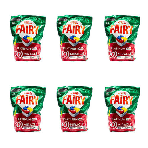 390pc Fairy Dishwasher Capsules Platinum Plus Miracle Lemon