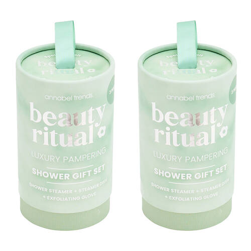 2PK Annabel Trends Beauty Ritual Shower Bath Gift Set Moss