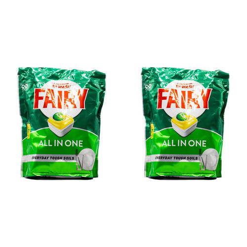 134pc Fairy Dishwasher Capsules All-in-One Cleaner Lemon