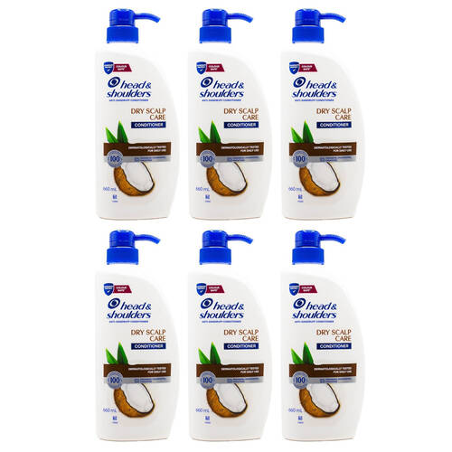 6PK Head & Shoulders Anti Dandruff Conditioner 660ml Dry Scalp Hair Care 