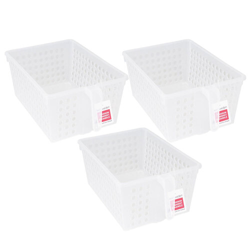 3PK Boxsweden Hudson Basket With Handle 34X21.5X13.5cm