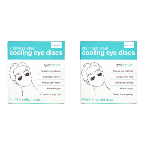 2PK Annabel Trends Spa Trends Cooling Eye Discs w/ Storage Bag