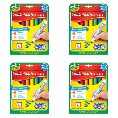 24pc Crayola Kids/Childrens Creative My First Markers Set 36m+