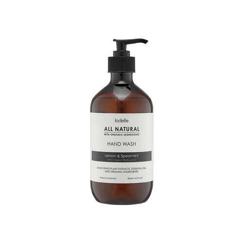 Ladelle All Natural Plant Based Lemon & Spearmint Scent 500ml Hand Wash
