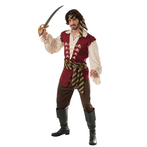 Rubies Pirate Raider Mens/Adults Dress Up Costume - Size Std