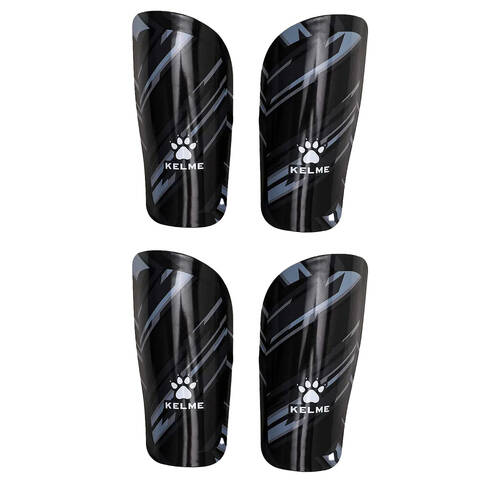 2PK Kelme Shin Pads/Leg Protection for Soccer/Football Kids/Adults Medium Black