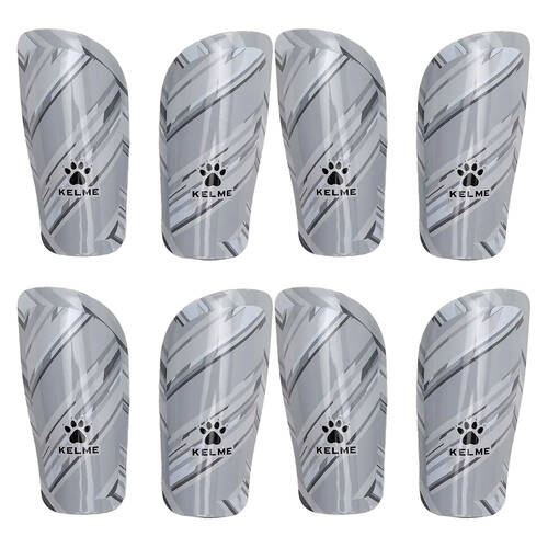 4PK Kelme Shin Pads/Leg Protection for Soccer/Football Kids/Adults Small Grey