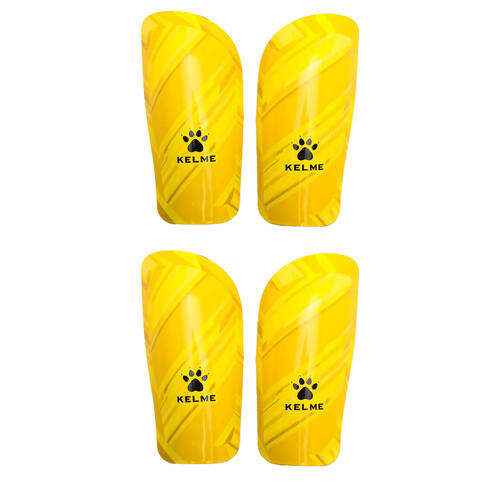 2PK Kelme Shin Pads/Leg Protection for Soccer/Football Kids/Adults Medium Yellow