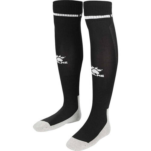 Kelme Sport Kids Full Length Football Soccer Socks Size US1-5 Black/White