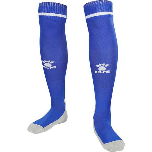 Kelme Sport Kids Full Length Football Soccer Socks Size US1-5 Royal Blue/White