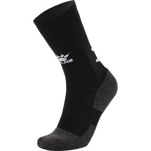 Kelme Sport Mid-Length Football Soccer Grip Socks Anti Slip Black/White