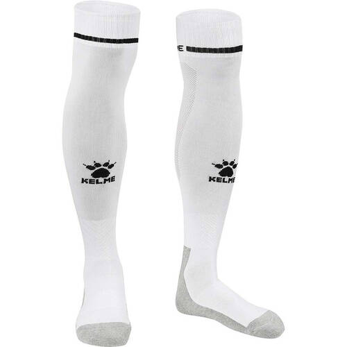 Kelme Sport Full Length Football Soccer Socks Size US6-11 White/Black